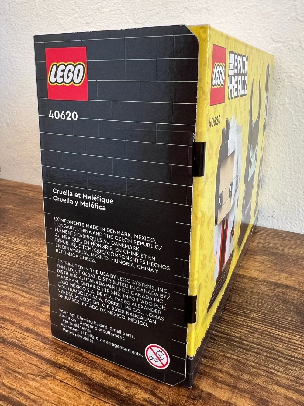 LEGO 40620 BrickHeadz Disney Villains Cruella De Vil & Maleficent Retired Sealed - Picture 7 of 8